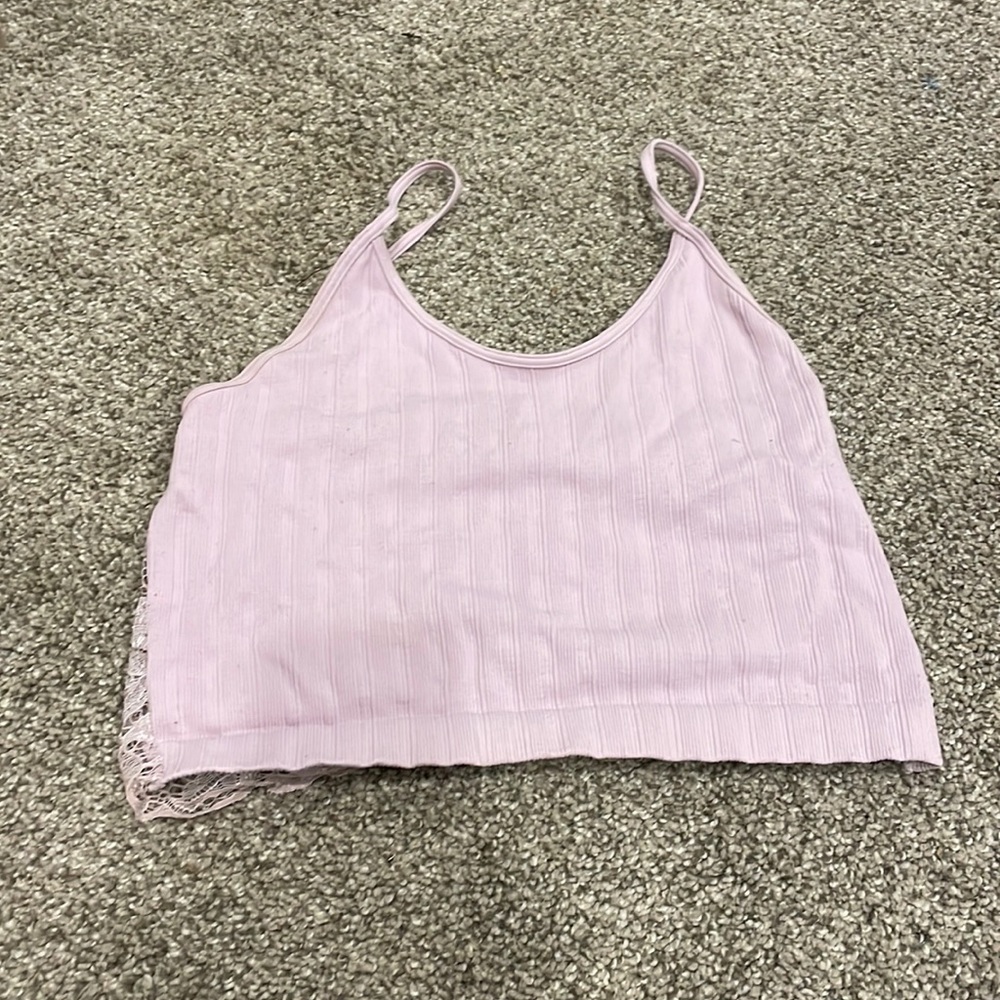 Purple lace cami